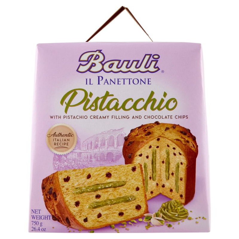 PANETTONE BAULI PISTACHIO 750 g.